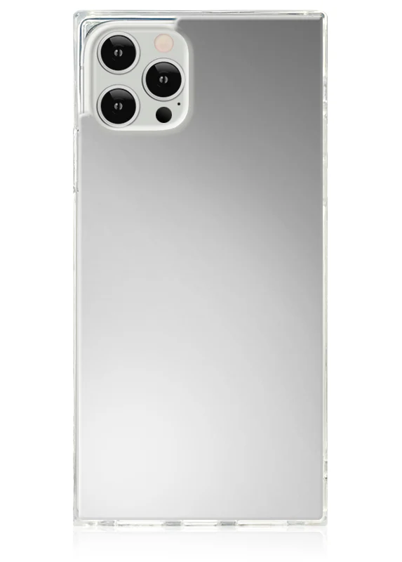 SQUARE® Metallic Silver Mirror iPhone Case - Image 3