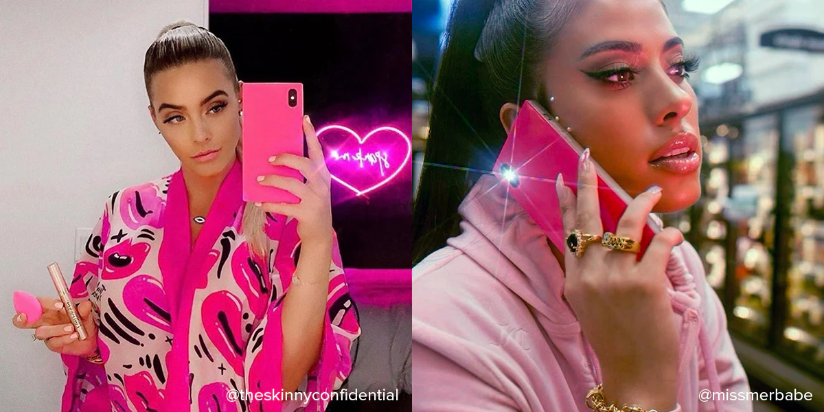 SQUARE® Neon Pink Galaxy Case - Image 45