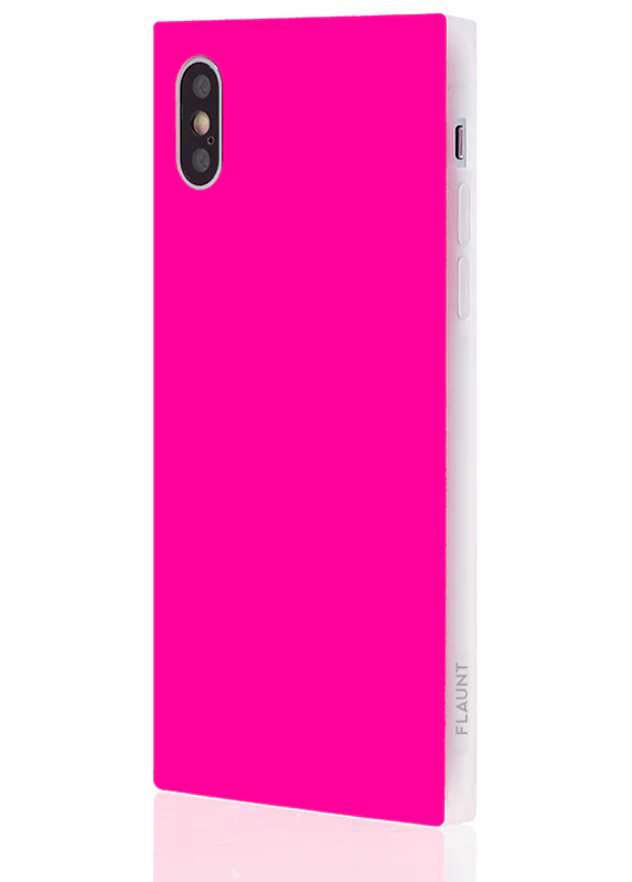 SQUARE® Neon Pink iPhone Case - Image 12