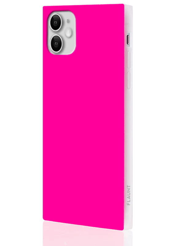 SQUARE® Neon Pink iPhone Case - Image 16