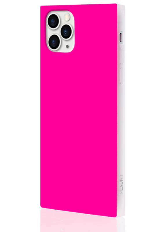 SQUARE® Neon Pink iPhone Case - Image 20
