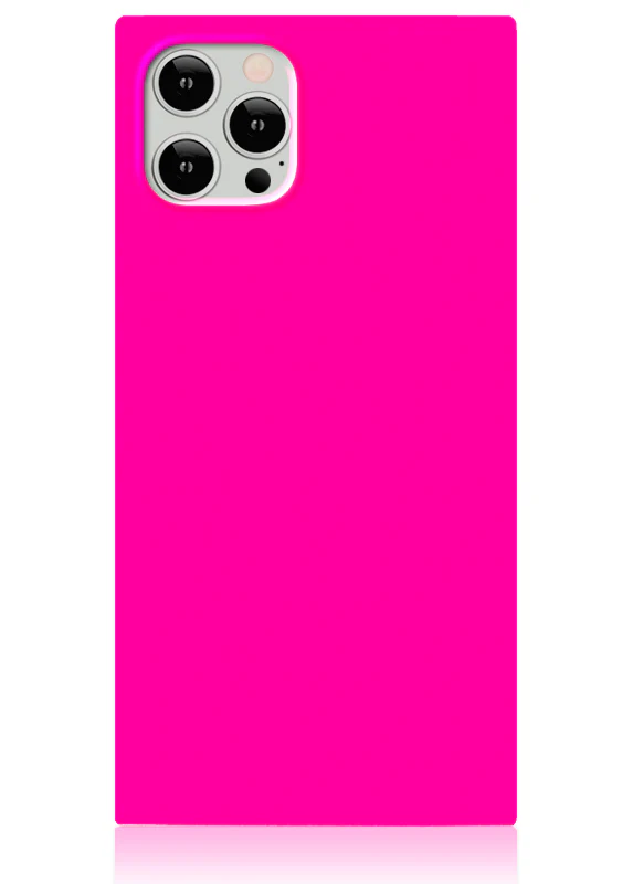 SQUARE® Neon Pink iPhone Case - Image 3