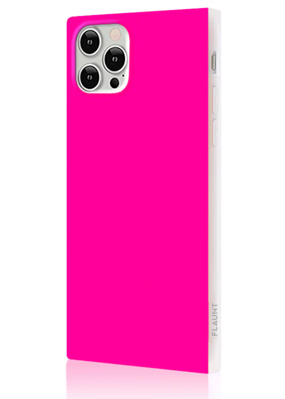 SQUARE® Neon Pink iPhone Case - Image 4