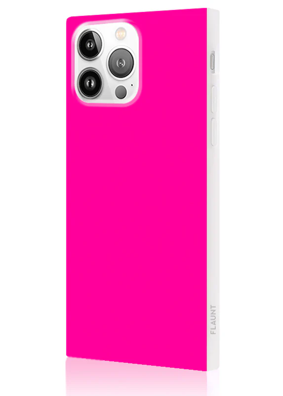 SQUARE® Neon Pink iPhone Case - Image 48