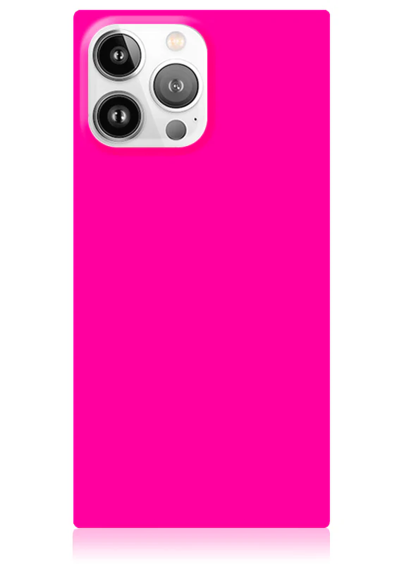 SQUARE® Neon Pink iPhone Case - Image 55