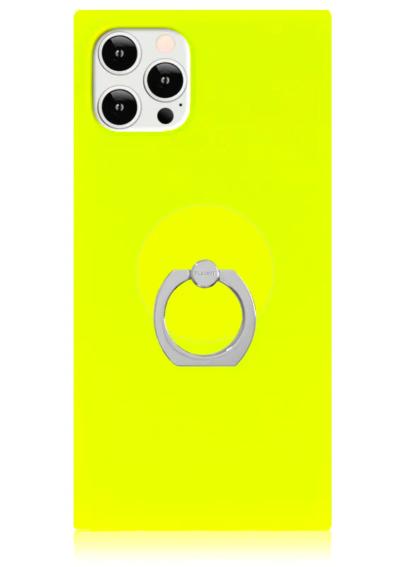 Neon Yellow Adhesive Phone Ring Stand - Image 3