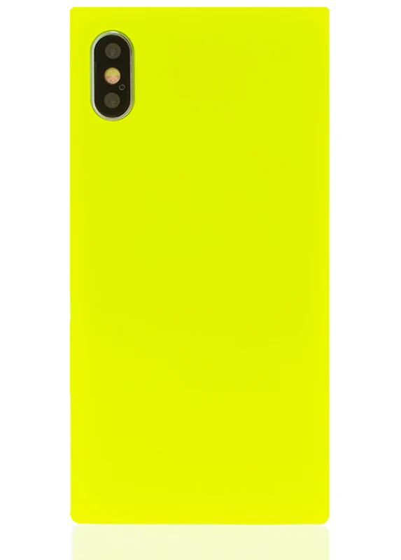 SQUARE® Neon Yellow iPhone Case - Image 11