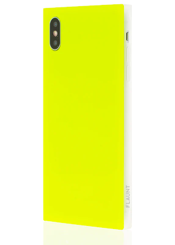 SQUARE® Neon Yellow iPhone Case - Image 14