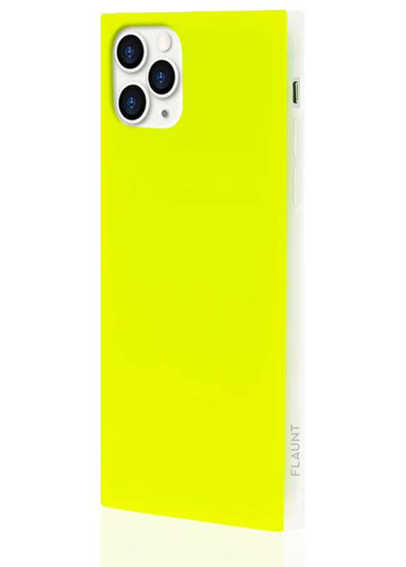 SQUARE® Neon Yellow iPhone Case - Image 18