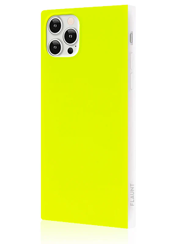 SQUARE® Neon Yellow iPhone Case - Image 4