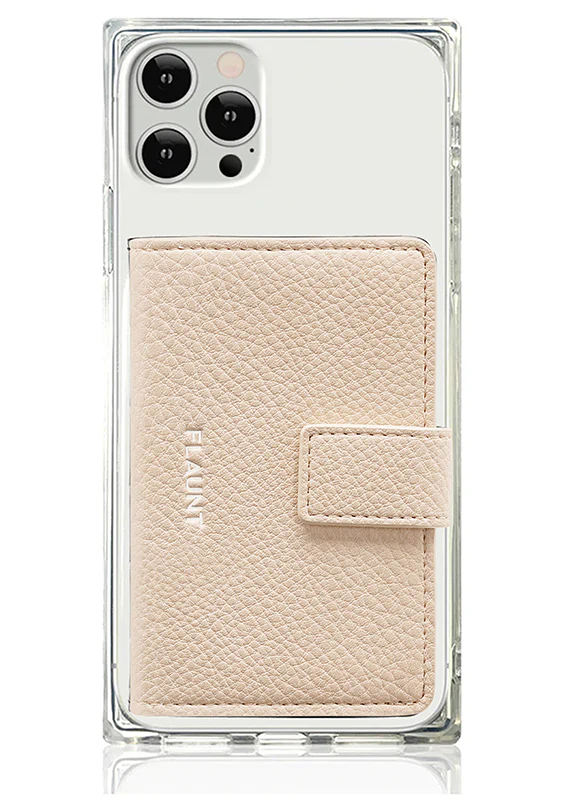 Nude Faux Leather MagSafe Wallet (Works with MagSafe Cases Only) - Image 3