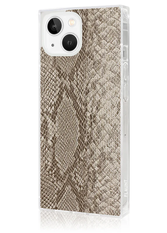 SQUARE® Nude Python Faux Leather iPhone Case - Image 10