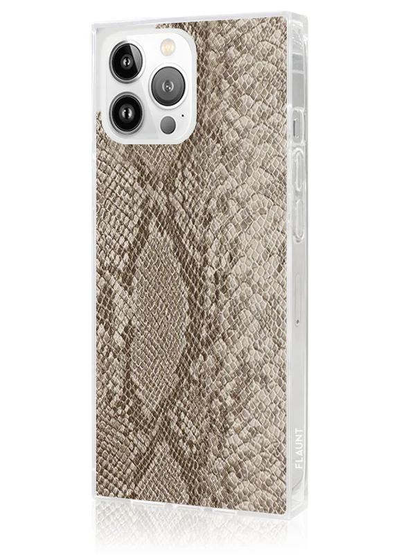 SQUARE® Nude Python Faux Leather iPhone Case - Image 20