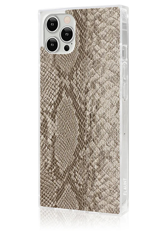 SQUARE® Nude Python Faux Leather iPhone Case - Image 24