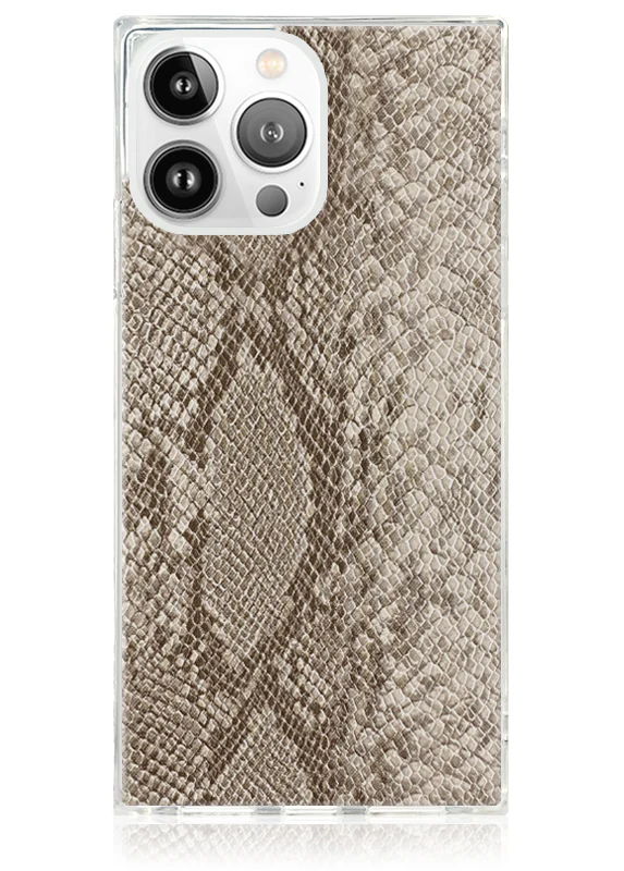 SQUARE® Nude Python Faux Leather iPhone Case - Image 29