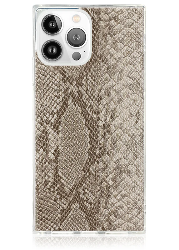 SQUARE® Nude Python Faux Leather iPhone Case - Image 35