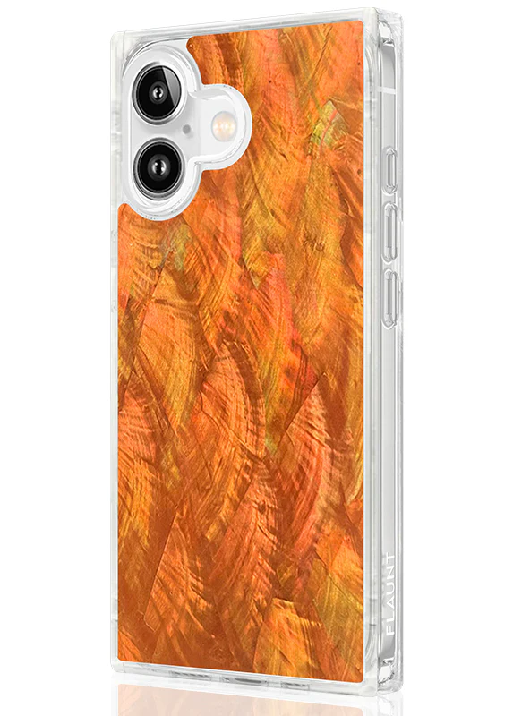 SQUARE® Orange Mother of Pearl iPhone Case - Image 52