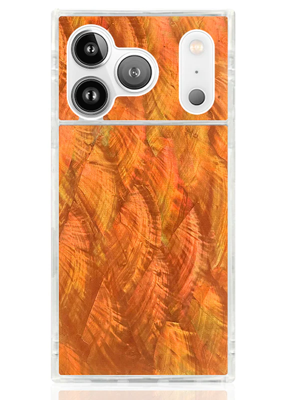 SQUARE® Orange Mother of Pearl iPhone Case - Image 57