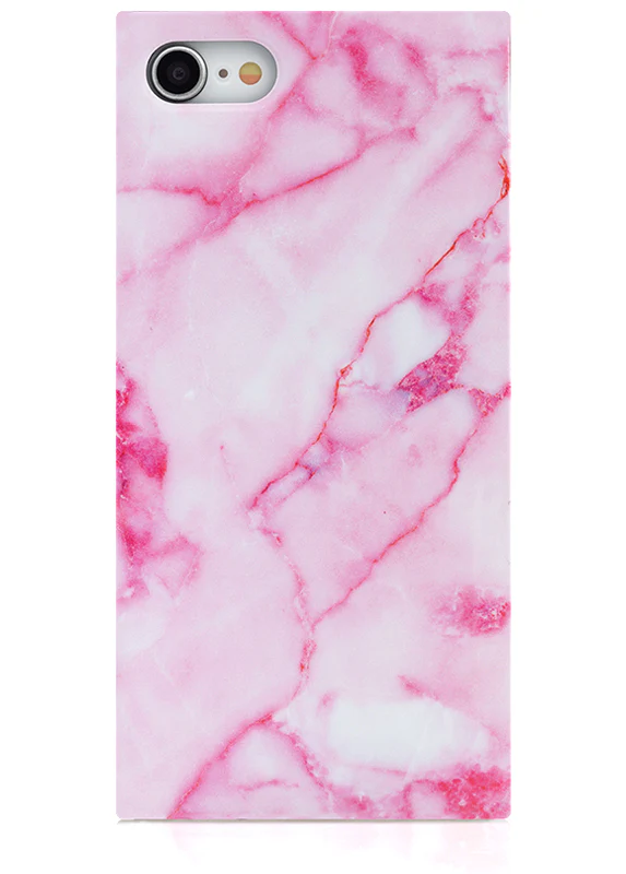 SQUARE® Pink Marble iPhone Case - Image 3