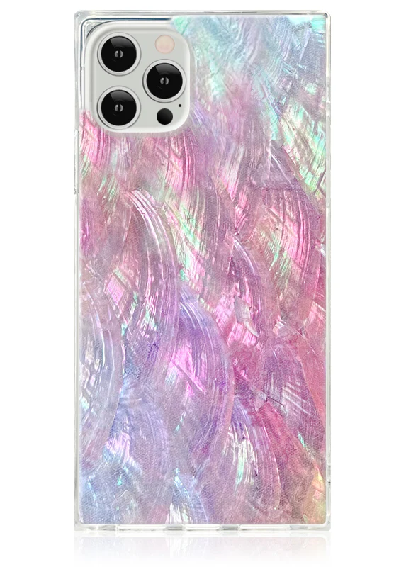 SQUARE® Pink Mother of Pearl iPhone Case - Image 11