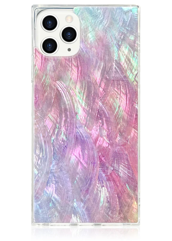 SQUARE® Pink Mother of Pearl iPhone Case - Image 13