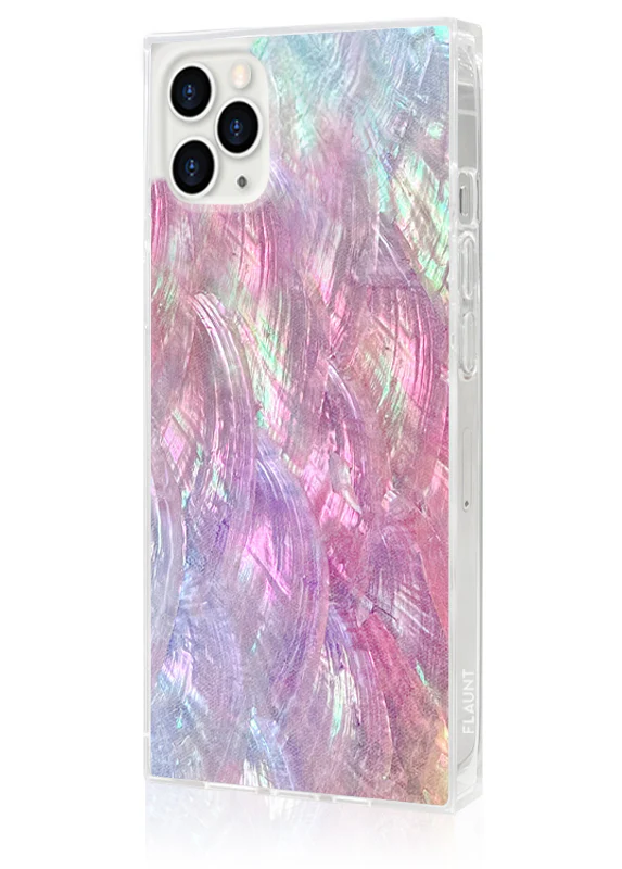 SQUARE® Pink Mother of Pearl iPhone Case - Image 14