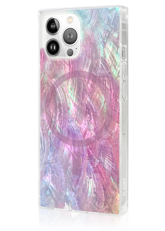 SQUARE® Pink Mother of Pearl iPhone Case - Image 36