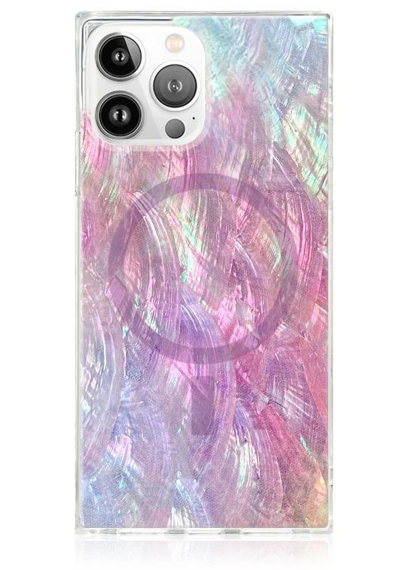 SQUARE® Pink Mother of Pearl iPhone Case - Image 41