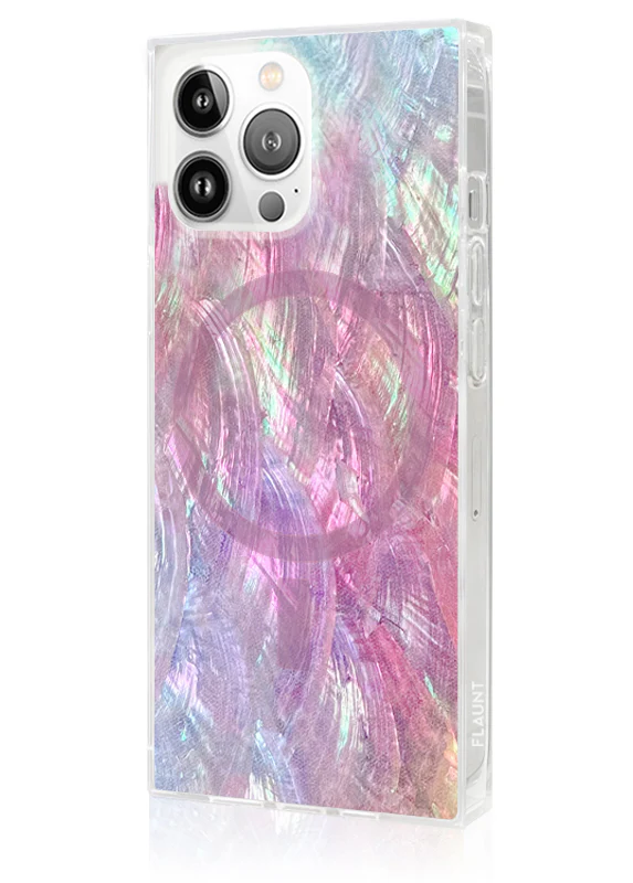 SQUARE® Pink Mother of Pearl iPhone Case - Image 54