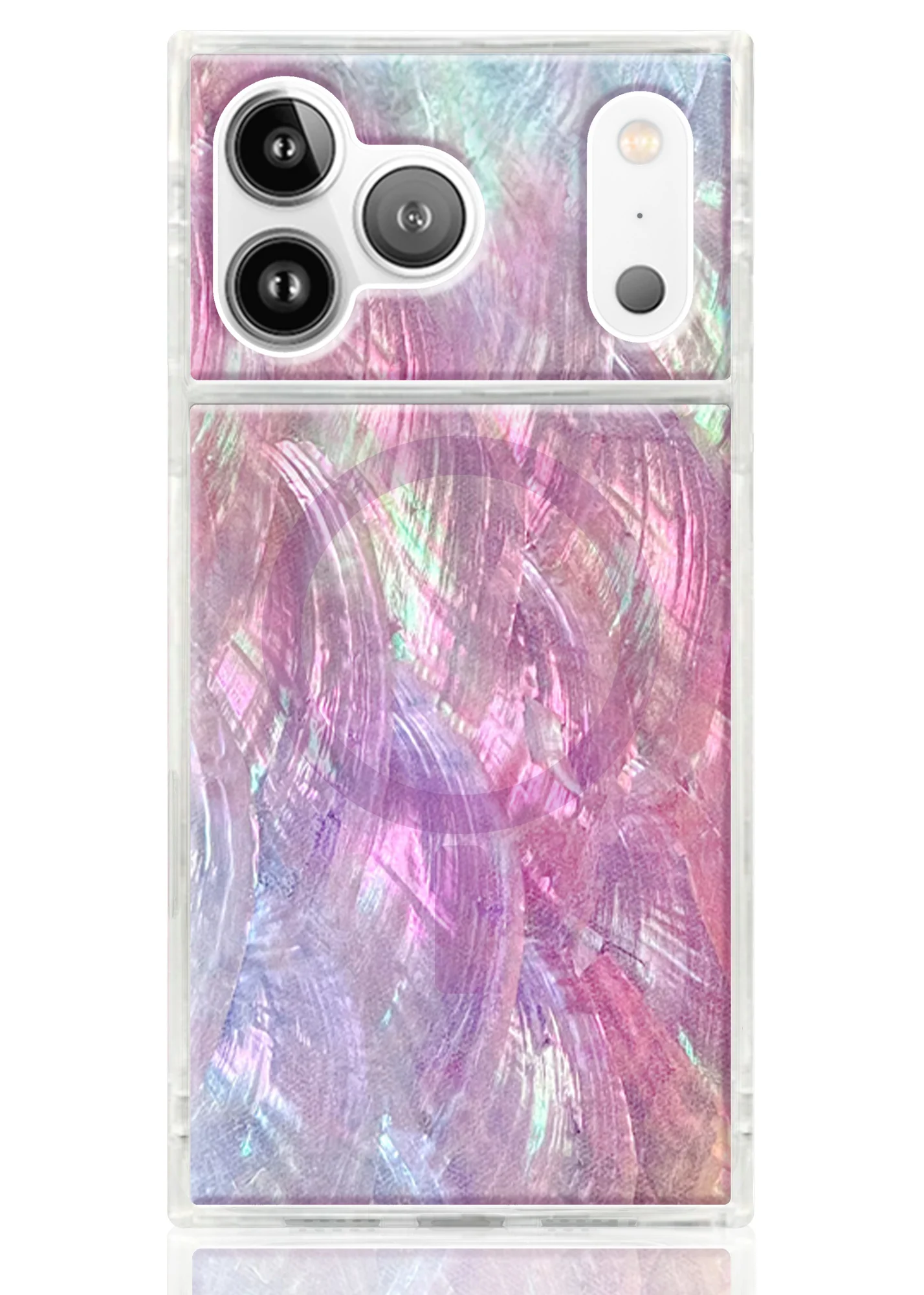 SQUARE® Pink Mother of Pearl iPhone Case - Image 71