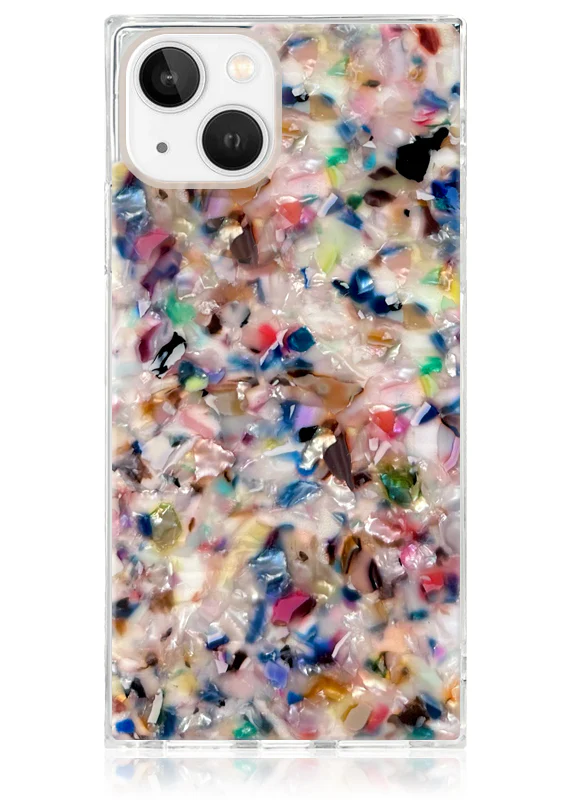 SQUARE® Rainbow Confetti Tortoise Shell iPhone Case - Image 15