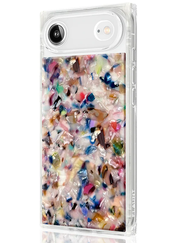 SQUARE® Rainbow Confetti Tortoise Shell iPhone Case - Image 54