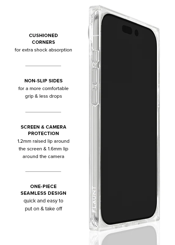 SQUARE® Rainbow Confetti Tortoise Shell iPhone Case - Image 56