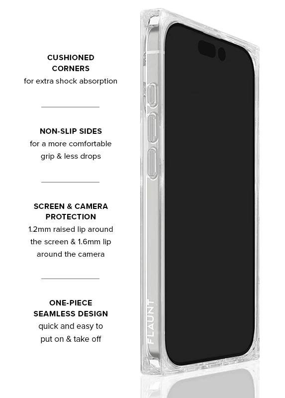 SQUARE® Rainbow Confetti Tortoise Shell iPhone Case - Image 62