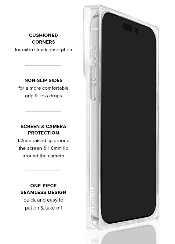 SQUARE® Rainbow Confetti Tortoise Shell iPhone Case - Image 72