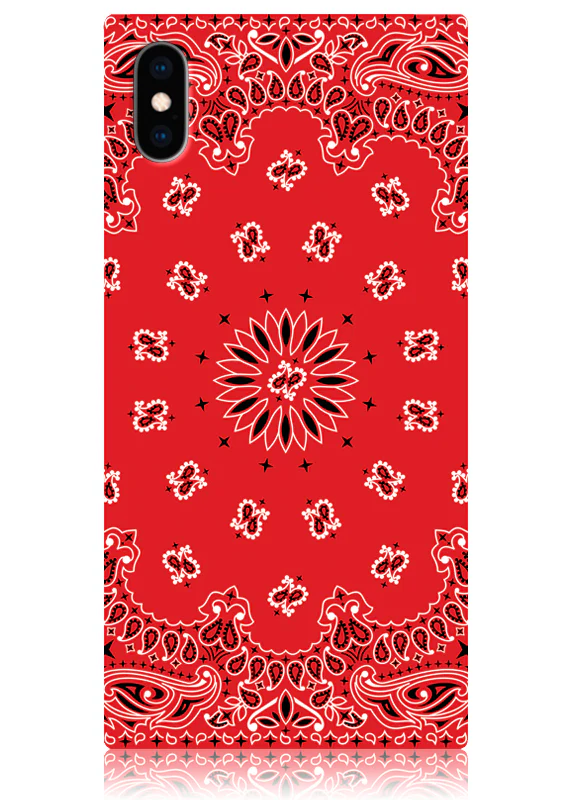 SQUARE® Red Bandana iPhone Case - Image 11