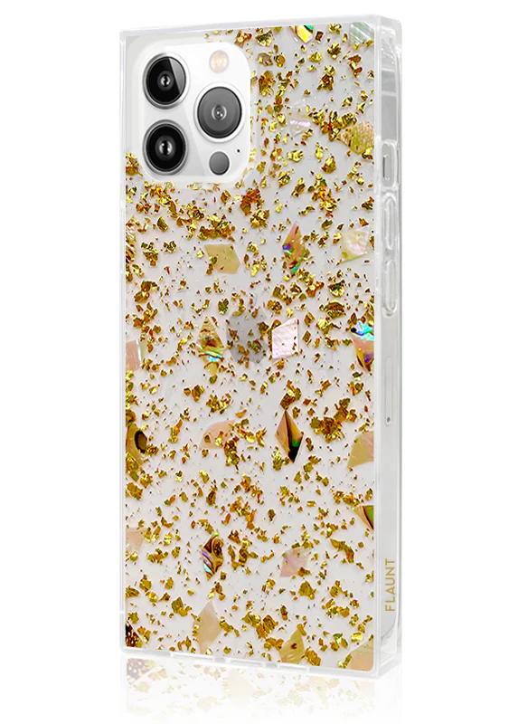 SQUARE® Shell and Gold Flake iPhone Case - Image 12