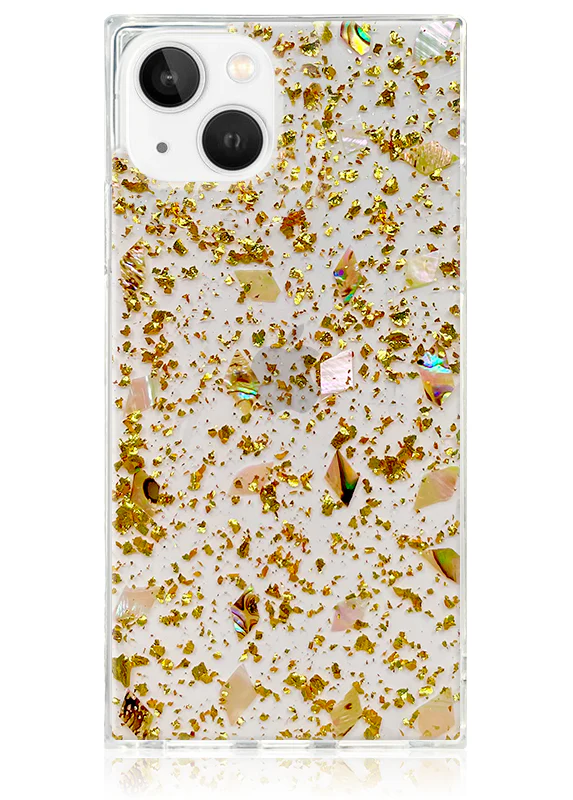 SQUARE® Shell and Gold Flake iPhone Case - Image 15