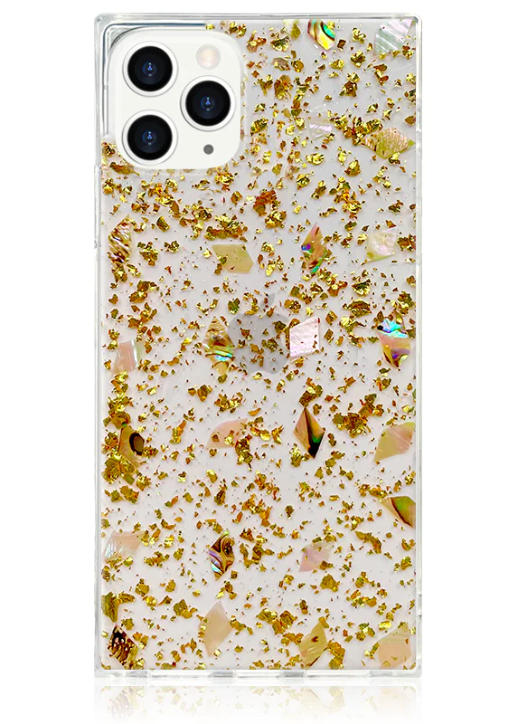 SQUARE® Shell and Gold Flake iPhone Case - Image 21