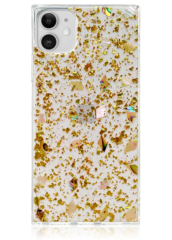 SQUARE® Shell and Gold Flake iPhone Case - Image 23