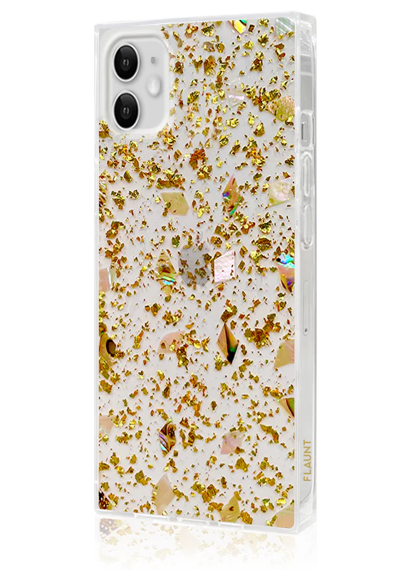 SQUARE® Shell and Gold Flake iPhone Case - Image 24