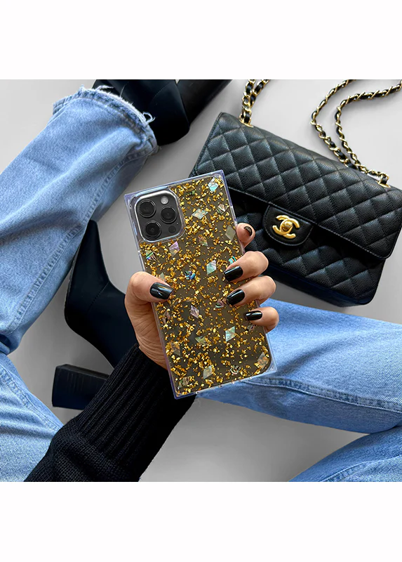 SQUARE® Shell and Gold Flake iPhone Case - Image 28