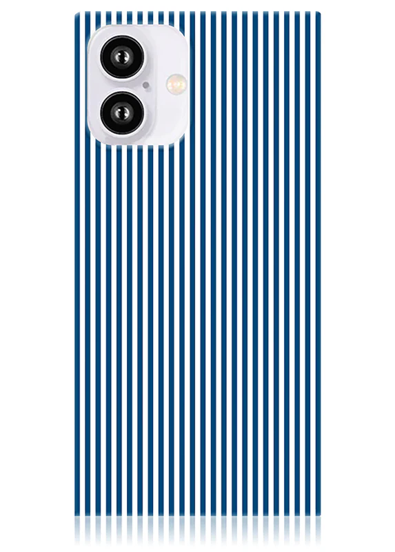 SQUARE® Blue & White Oxford Stripe iPhone Case - Image 11