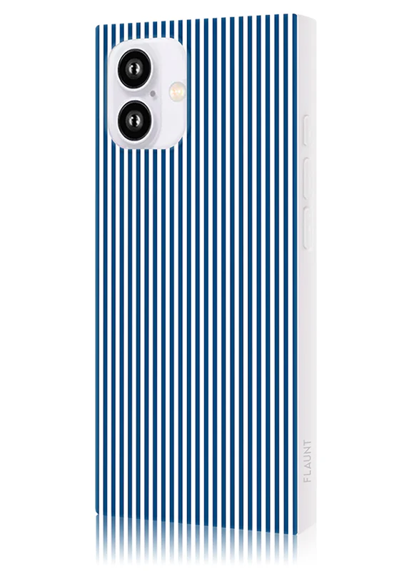 SQUARE® Blue & White Oxford Stripe iPhone Case - Image 14