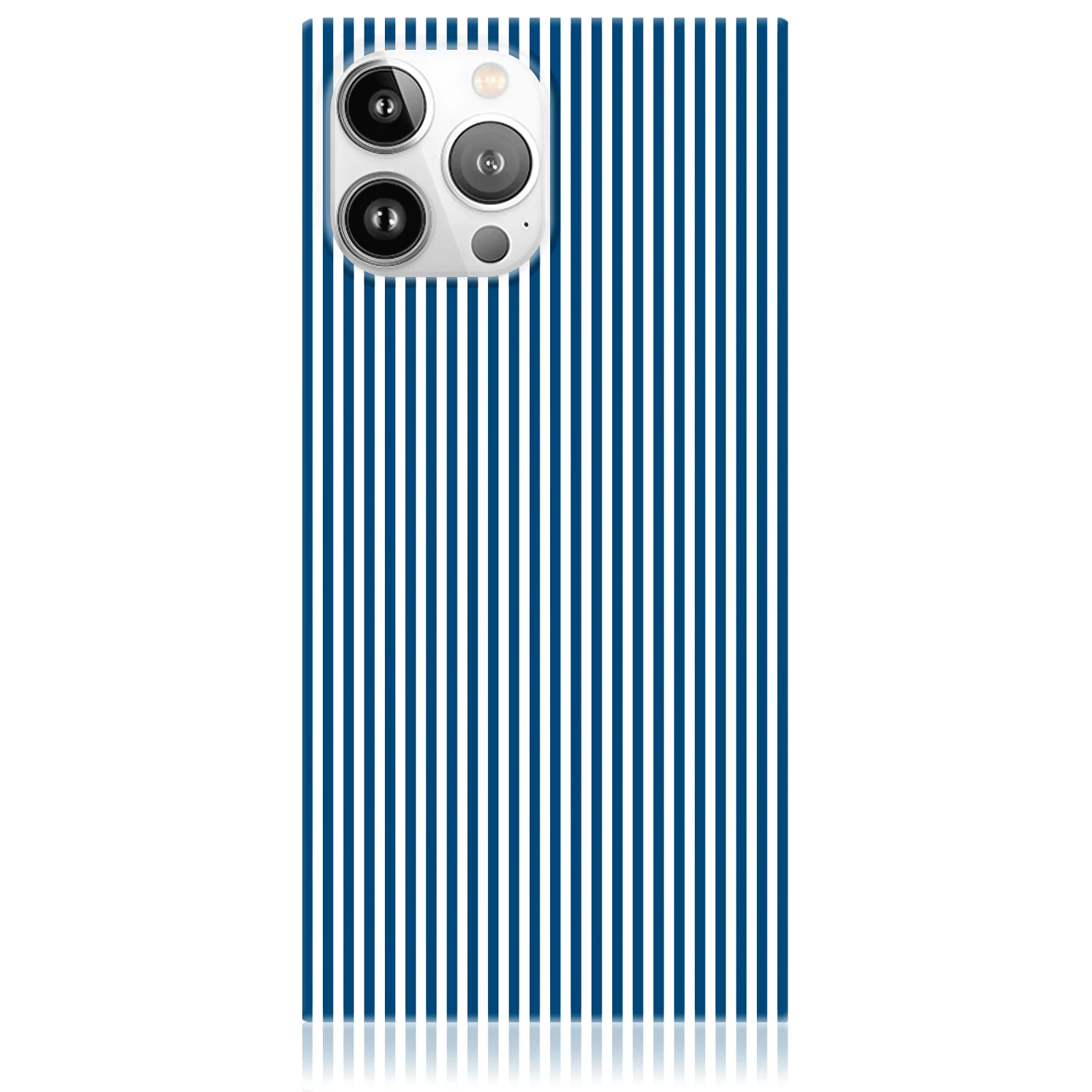 SQUARE® Blue & White Oxford Stripe iPhone Case - Image 19
