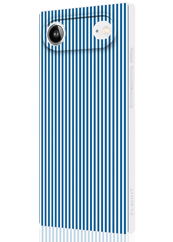 SQUARE® Blue & White Oxford Stripe iPhone Case - Image 56