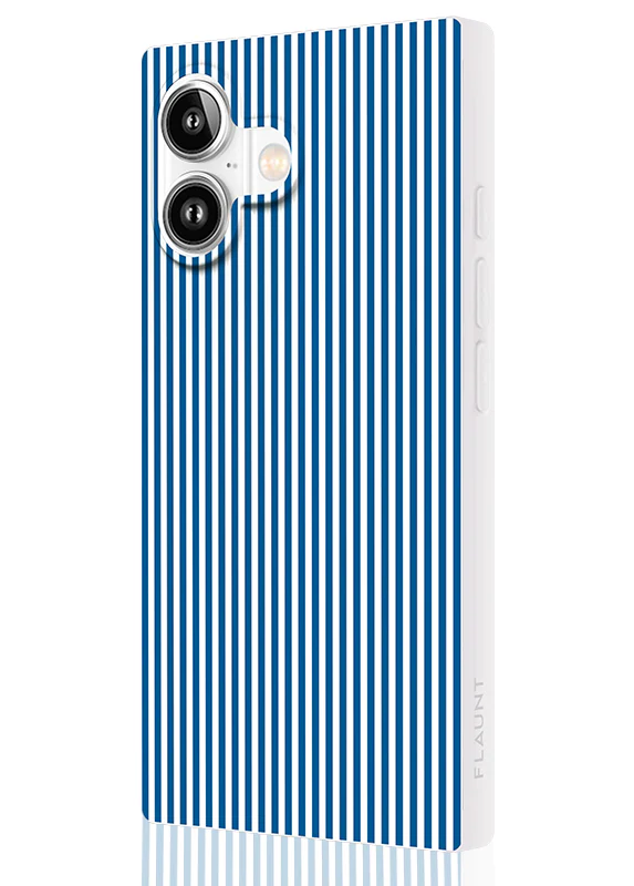 SQUARE® Blue & White Oxford Stripe iPhone Case - Image 62