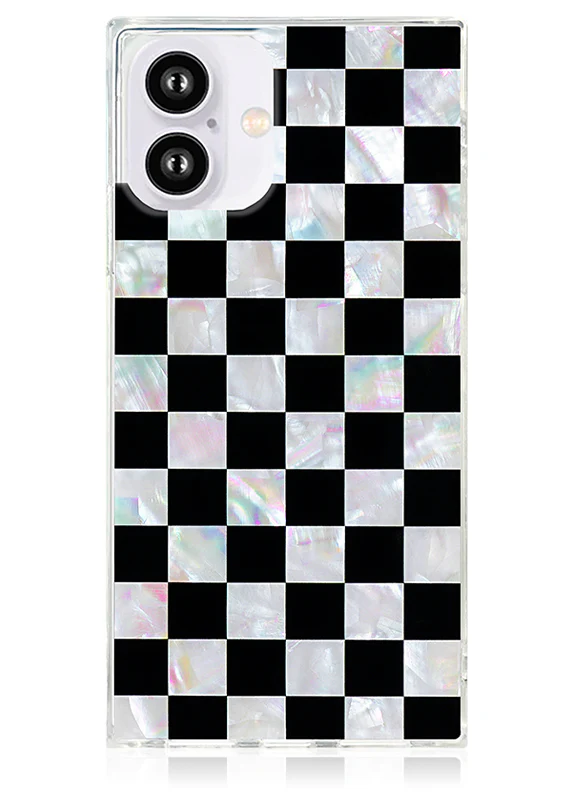 SQUARE® Checkered Mother of Pearl iPhone Case - Image 11