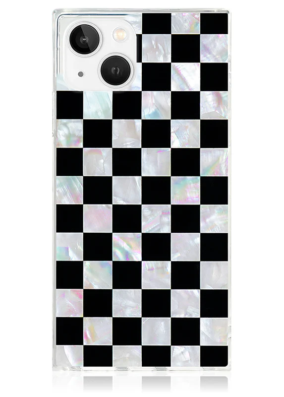 SQUARE® Checkered Mother of Pearl iPhone Case - Image 29