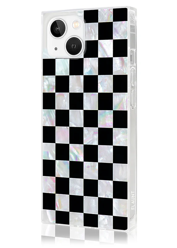 SQUARE® Checkered Mother of Pearl iPhone Case - Image 32